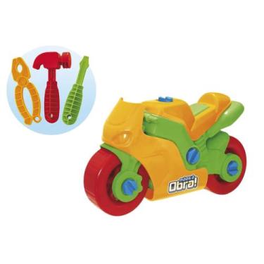 Imagem de Moto de Brinquedo Infantil Spyrit C/ Ferramentas Monta e Desmonta Cor 