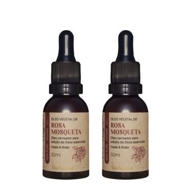 Imagem de Kit 2 Óleo Vegetal de Rosa Mosqueta Via Aroma 30ml