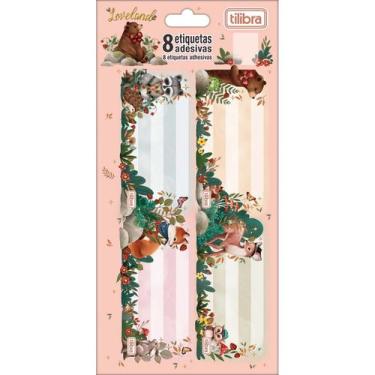 Imagem de Etiqueta escolar adesiva Tilibra loveland com 8 etiquetas