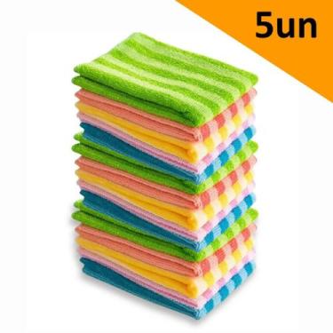 Imagem de Pano Microfibra Atoalhado de Limpeza 30x30cm Super Absorvente Multiuso