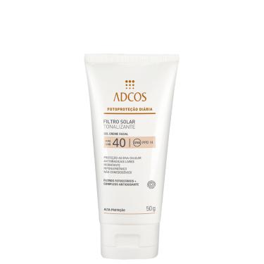 Imagem de Adcos Proteção Diária Gel Creme FPS 40 Peach - Protetor Solar com Cor 50g