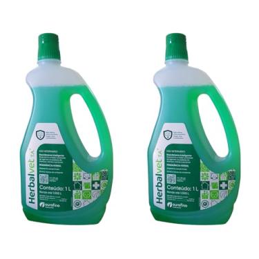 Imagem de 2 x Novo Herbalvet T.A 1 Litro Melhor Desinfetante Pet - Ourofino