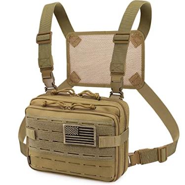 Imagem de WYNEX Bolsa tática Molle Admin com design cortado a laser, bolsas utilitárias de nylon, acessório Molle, organizador médico militar EMT com bolso de mapa, pacote EDC EMT, suporte de ferramentas IFAK