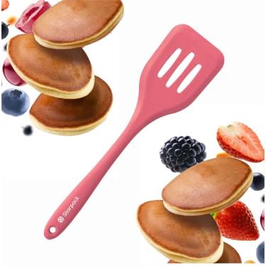 Imagem de Espátula de silicone StarPack Premium/Espátula com fenda, resistente ao calor até 315 °C, design higiênico de uma peça, utensílio de cozinha de borracha antiaderente para peixes, ovos, panquecas, wok