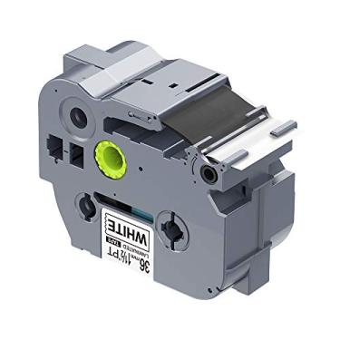 Imagem de IDIK 1PK Fita de etiqueta laminada de força extra preta sobre branca compatível com Brother P-Touch TZe-S261 TZ S261 Tze S261 (36 mm x 8 m)