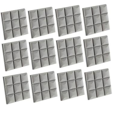 Imagem de Amagogo Conjunto de 12 Placas Acústicas para Estúdios e Ambientes , Cinza