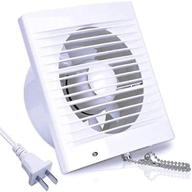 Imagem de SAILFLO Ventilador de Exaustão Montado Na Parede de 6", Extrator de Ventilação de 18 W com Interruptor de Corrente de Válvula de Retenção Anti-Refluxo para Vidro de Duto de Janela, Barraca de Cultivo,
