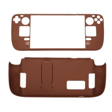 Imagem de Capa Vomeko Kickstand para Steam Deck, capa protetora de Steam Deck, mãos livres Full P ROTECTION Capa protetora à prova de impressão digital para Steam Deck (Brown)