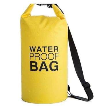 Imagem de Bolsa Mochila Impermeável Saco Estanque 10 Litros Camping Bag (Amarelo)