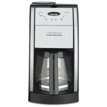 Imagem de Cafeteira Elétrica Programável P1 Programável Com Moagem e Fermentação 12 Xícaras, CUISINART DGB 550BK, Prateado