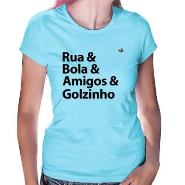 Imagem de Baby Look Rua & Bola & Amigos & Golzinho - Foca na Moda, Azul bebê, G