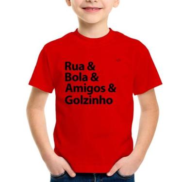 Imagem de Camiseta Infantil Rua & Bola & Amigos & Golzinho - Foca na Moda, Verme