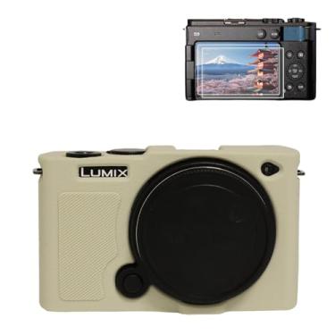 Imagem de Rieibi Capa de silicone para câmera Panasonic Lumix DC-S9 com 2 peças protetoras de tela, capa leve para câmera Panasonic Lumix S9, Off-white, Capa para câmera