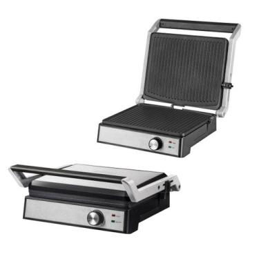 Imagem de Grill Grelha Chapa Elétrica Itatiaia Master 2000W Inox 220V Com Abertu