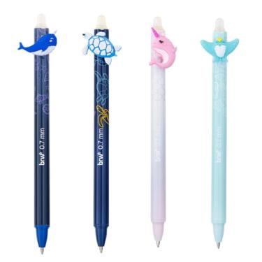 Imagem de Caneta Esferográfica Divertida Gel Apagável 0.7mm Under The Sea Tinta Azul (Arraia)