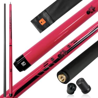 Imagem de YEUEK Little Monster Taco de fibra de carbono Break Jump Cue 3 peças Jump Cue Break Taco de sinuca 552.8 g 12,9 mm ponta com bolsa macia