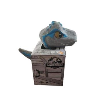 Imagem de Mini Baby Dinos Jurassic World Velociraptor Cinza na Casinha - Pupee