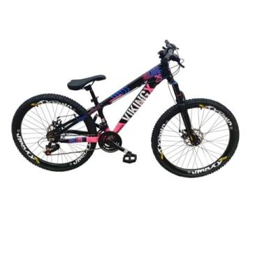 Imagem de Bicicleta Aro 26 Aluminio 21 Velocidade Vikingx Tuff 25 Freio Disco Hi