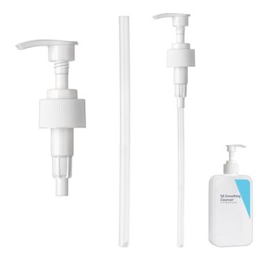 Imagem de 2 peças de tampa de bomba para loção hidratante diária CeraVe e limpador facial espumante, tampa de bomba de substituição compatível com limpador CeraVe