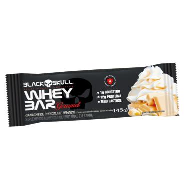 Imagem de BARRA DE PROTEÍNA GOURMET C/ COLOSTRO - 1 UN WHEY BAR GOURMET GANACHE DE CHOC BRANCO 45G - 1 UN