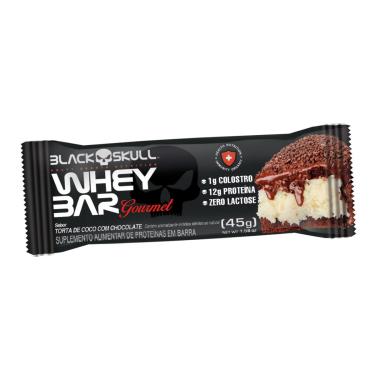 Imagem de BARRA DE PROTEÍNA GOURMET C/ COLOSTRO - 1 UN WHEY BAR GOURMET COCO 45G - 1 UN