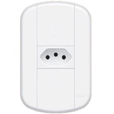 Imagem de Tomada 20 Amperes Tripolar Branco 3p Blanc Fame 3916