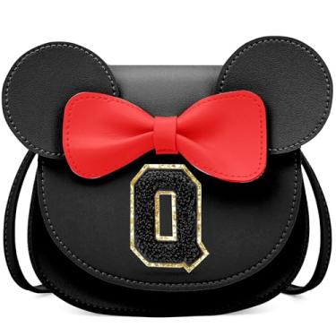 Imagem de OYLOLA Presentes de aniversário para meninas de 3, 4, 5, 6, 7 e 8 anos, bolsa infantil para meninas pequenas, presente para meninas, Preto-preto, P