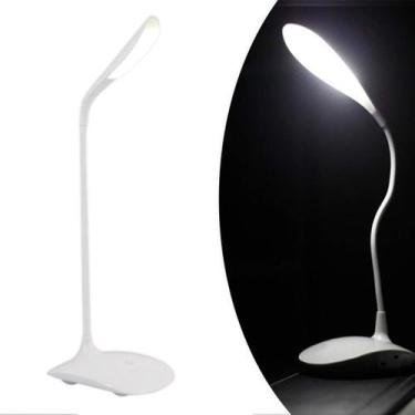 Imagem de Luminária Mini Luz Led Pc Notebook Usb Flexível Portátil Cor:Branco - 
