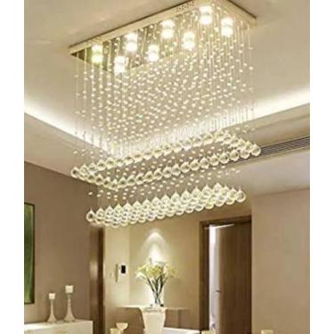 Imagem de Luminária de Cristal para Sala de Jantar, com 50cm de Altura , Base 70