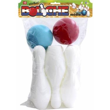 Imagem de Boliche Mania 30CM com 6 Pinos e 2 Bolas - Leplastic