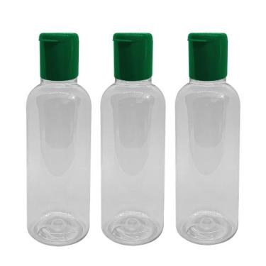 Imagem de 50 Frascos 120ml Flip Top -Frasquinhos Pet Tampa Flip - RCO