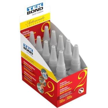 Imagem de Cola Tekbond Instantâneo Artesanato Nº2 20g (Caixa C/10)