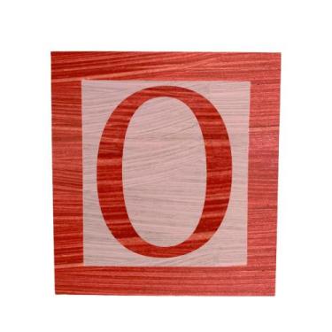 Imagem de Cubo Rosa Letra Vermelha com Aplique Festa Chá de Bebê Decoração 8x8x8