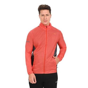 Imagem de Jaqueta de Corrida Masculina Mizuno Aero, Laranja, M