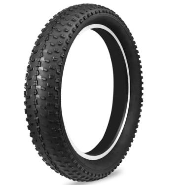 Imagem de WEEROCK Pneus de bicicleta de 61 cm Fat Tire Electric Bike 1 pacote de 61 x 7,8 cm Pneu gordo para bicicleta dobrável compatível com E-Bike de 61 cm Bicicleta larga de montanha e neve