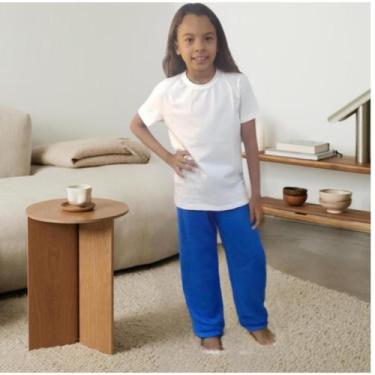 Imagem de Kit 5 Calças Moletom Flanelada Infantil Masculino Feminino Unisex - VA