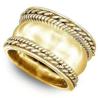 Imagem de EUJHRTM Anel simples retrô dominador de ouro 18k leve luxo dedo indicador personalidade massa frita anel torções anel de casamento festival presente coquetel festa anel aniversário anel, US Code 8