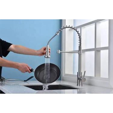 Imagem de Torneira cozinha gourmet  extensivel - cromada - mg44 - MG METAIS