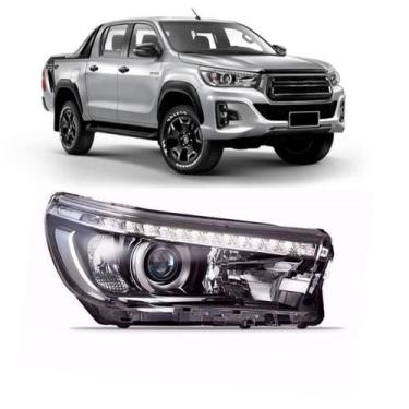 Imagem de Farol Hilux Pick Up 2016 a 2020 Elétrico Com Led e Motor - SP ACESSÓRI