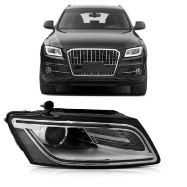 Imagem de Farol para Audi Q5 2013 a 2016 Eletrico Com Led Com Motor - TYC, Direi