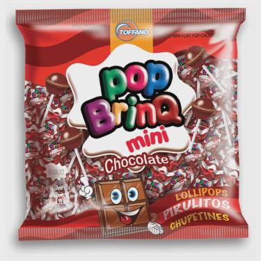 Imagem de Pirulito Toffano Pop Brinq Mini Chocolate 300g