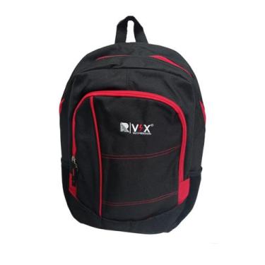 Imagem de Mochila Republic Vix Bolso Duplo - Preto e Vermelho
