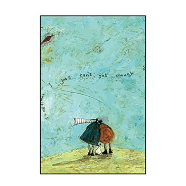 Imagem de Yccafgaanm Estilo minimalista moderno sala de jantar pintura decorativa sala de estar estudo pintura sofá fundo parede quarto mural (cor: estilo K) (estilo E)