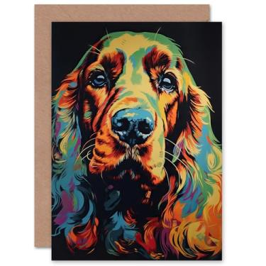 Imagem de Cocker Spaniel Pet Dog Lover Retrato para ele ou ela homem mulher aniversário agradecimento parabéns arte em branco cartão comemorativo