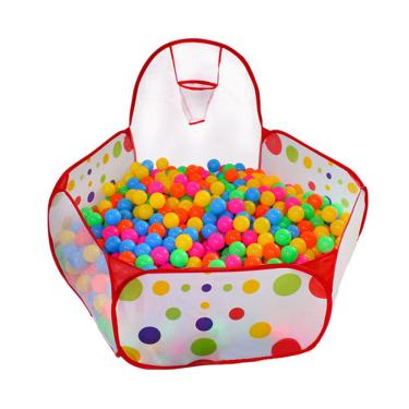 Imagem de Ball Pit Play Tent kuuqa com cesta de basquete para crianças de 4 pés