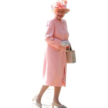 Imagem de HistoricalCutouts H10086 Rainha Elizabeth Ii Rosa Recortado Em Papelão Standee Standup