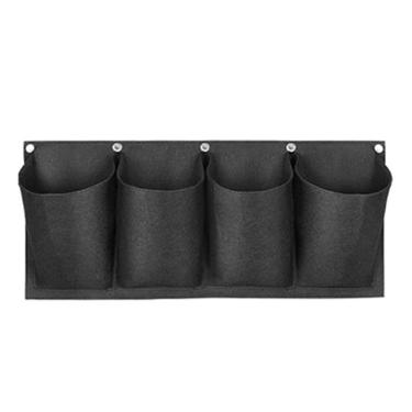 Imagem de Cestas de plantas suspensas, bolsa de plantação de parede, bolsa de plantação de parede, bolsa de cultivo vertical para decoração de jardim