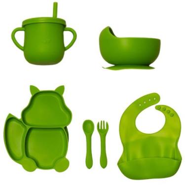 Imagem de Kit de Introdução Alimentar feito de Silicone Fox - HoityToity