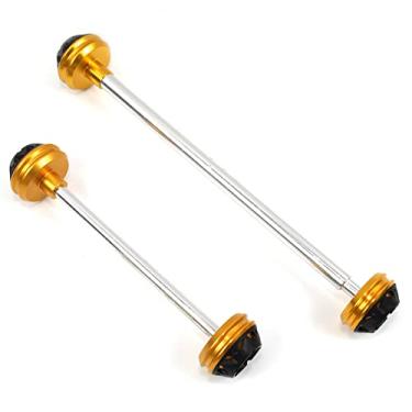 Imagem de Protetores de roda deslizantes de eixo garfo dianteiro e traseiro para Suzuki GSXR 600 750 2006-2012 acessórios de motocicleta dourado