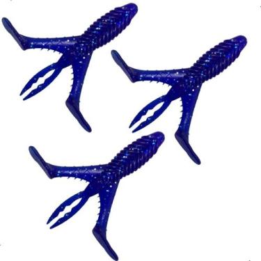 Imagem de Kit Com 3 Iscas Artificiais Soft Craw Paddle Alligator - Alligator , A